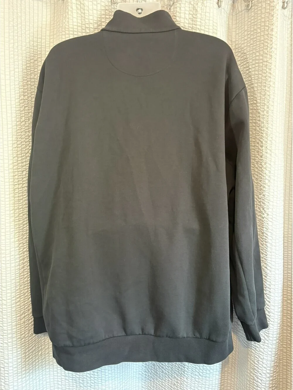 Polo Ralph Lauren Double-Knit Quarter-Snap Mockneck Sweatshirt 2XLT Black